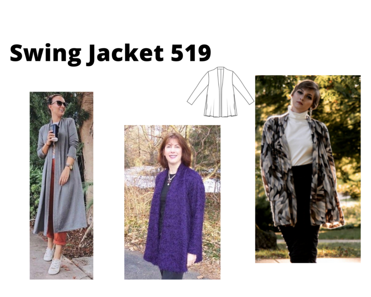 Swing Jacket 519S — Christine Jonson Sewing Patterns